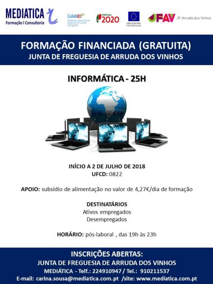 JFAV e Mediática dinamizam curso gratuito