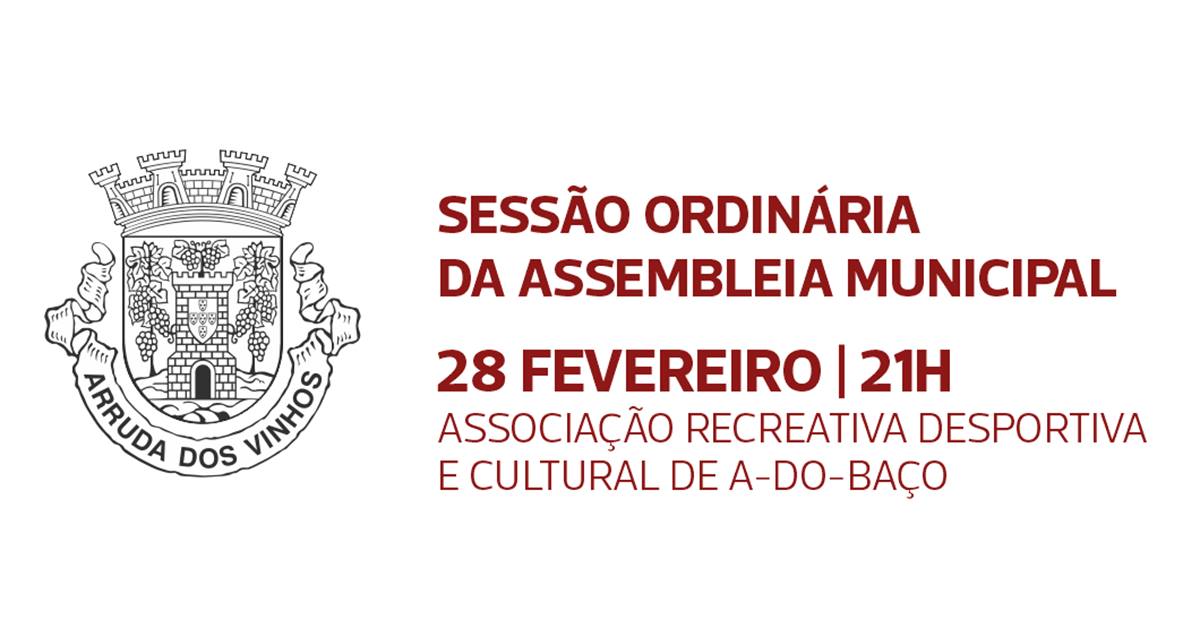 Sessão ordinária da Assembleia Municipal