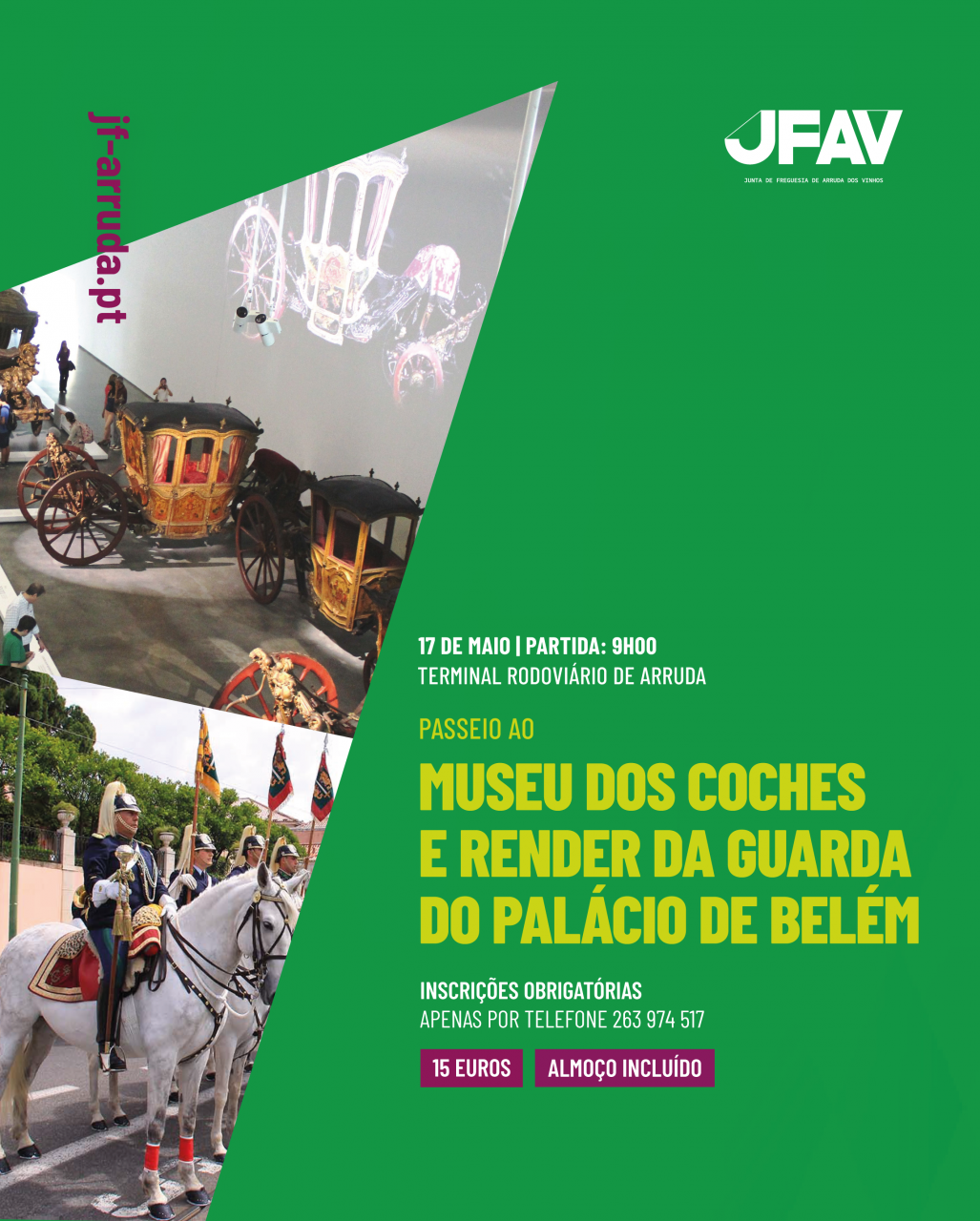 Visita ao Museu Nacional dos Coches e Render da Guarda